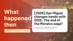[2008] San Miguel changes hands with GSIS: The end of the Meralco&nbsp;saga?